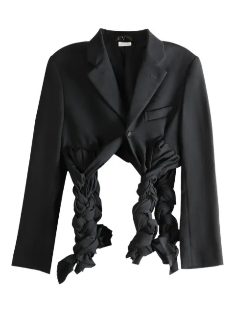 Comme Des Garçons braided-detail cropped jacket