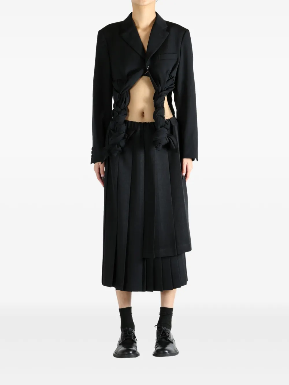 Comme Des Garçons braided-detail cropped jacket | Cropped Jackets | Image 2