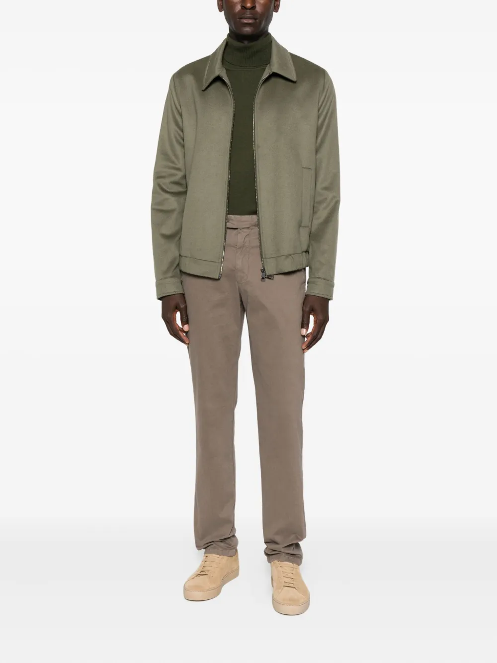 Costumein zip-front welt-pocket jacket | Shirt Jackets | Image 2