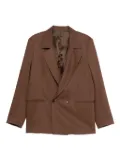 Costumein double-breasted blazer - Brown