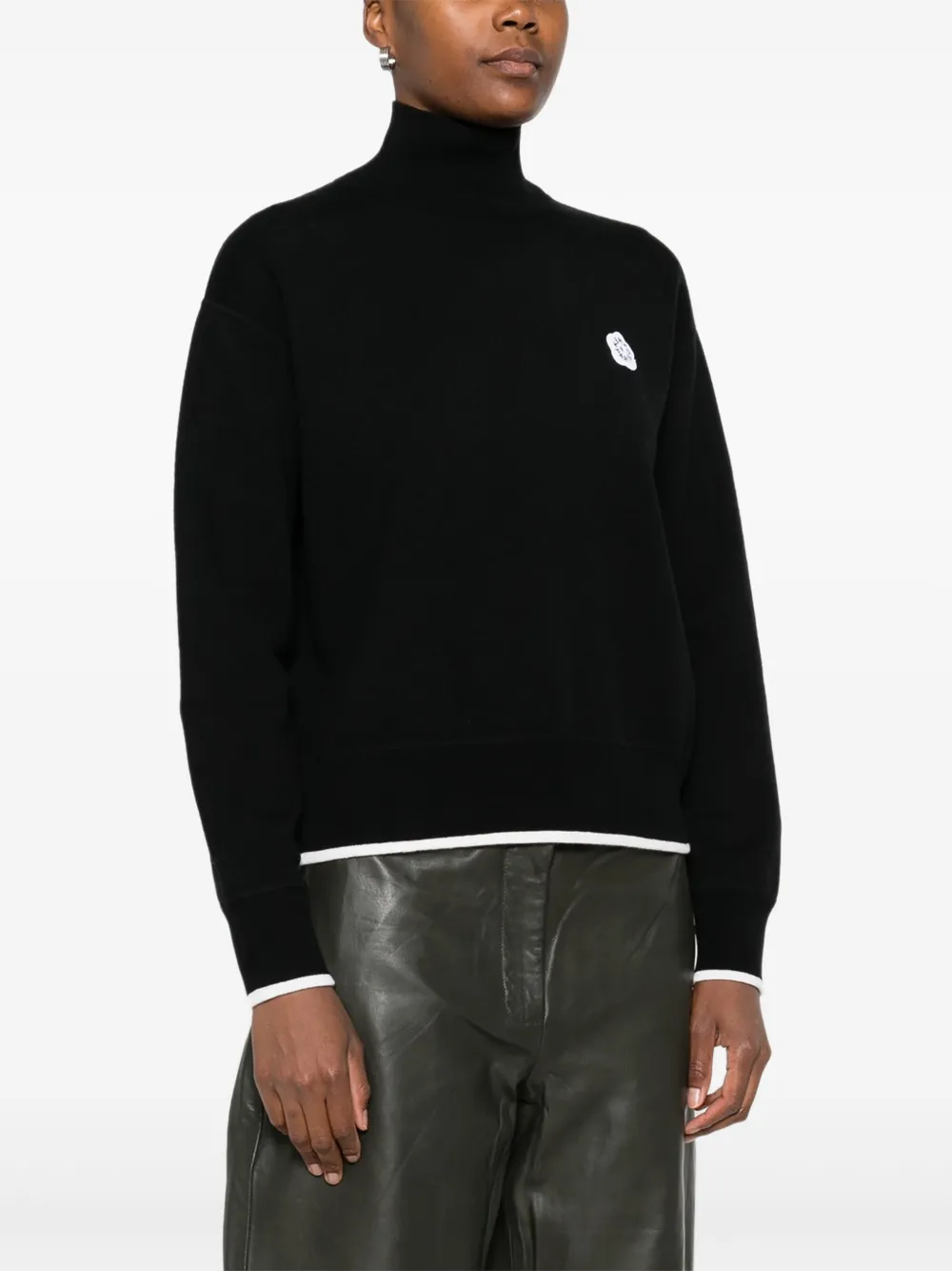 Kenzo Boke Flower trui met hoge hals Zwart