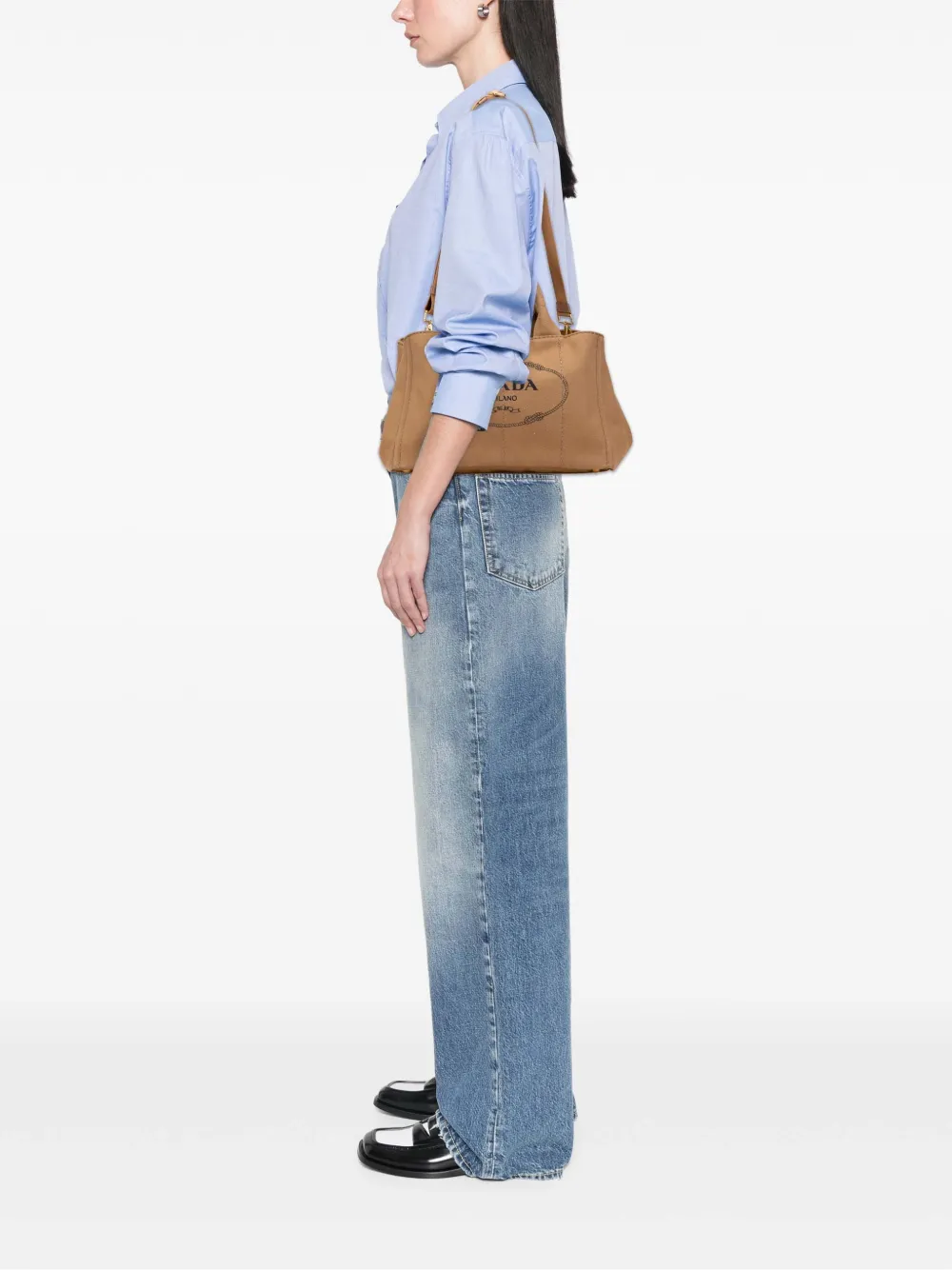 Prada Pre-Owned 2013-2025 Canvas Canapa Logo satchel | Pre-Owned | Image 2