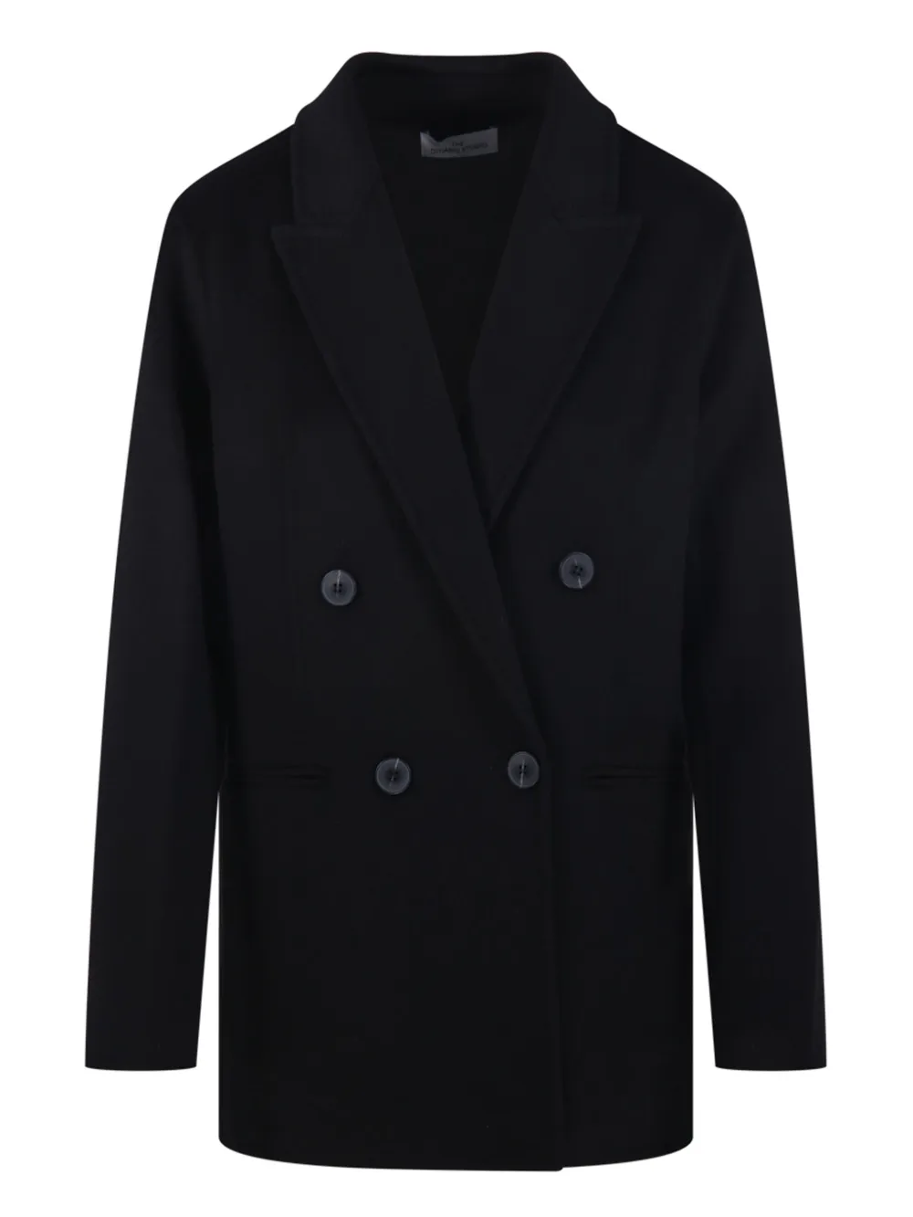 THE DYNAMIS STUDIO double-breasted wool coat | Black | Image 1