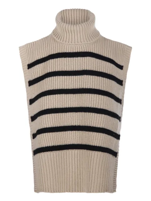 DAVANTINO turtleneck striped vest