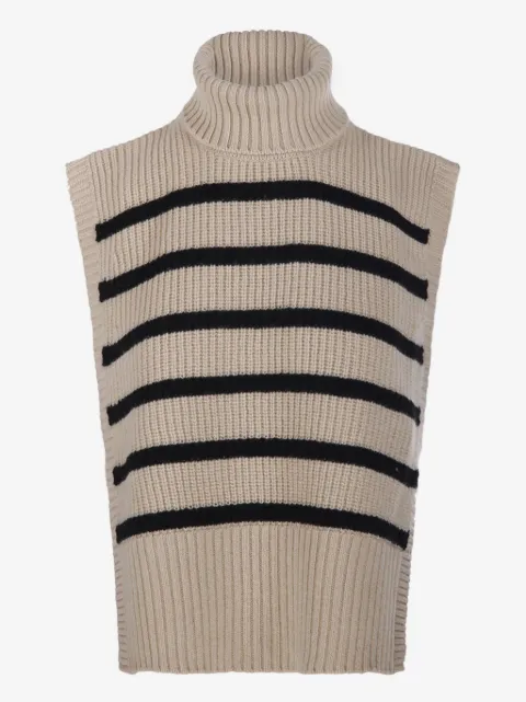 DAVANTINO turtleneck striped vest