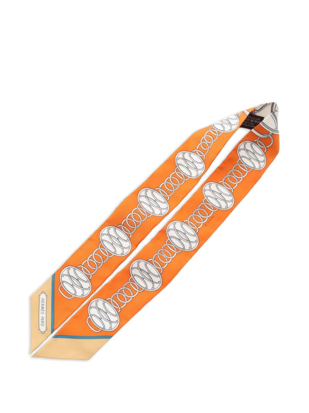 Hermès Pre-Owned 20s chain-link silk scarf | Image 2