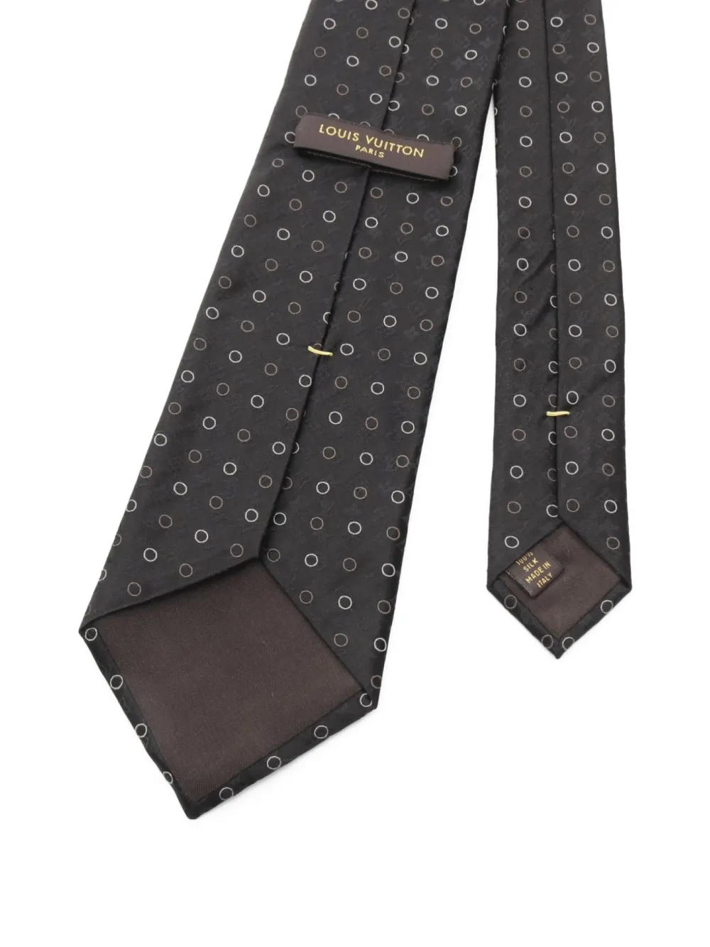 Louis Vuitton Pre-Owned 2010s monogram dot silk tie | Image 2
