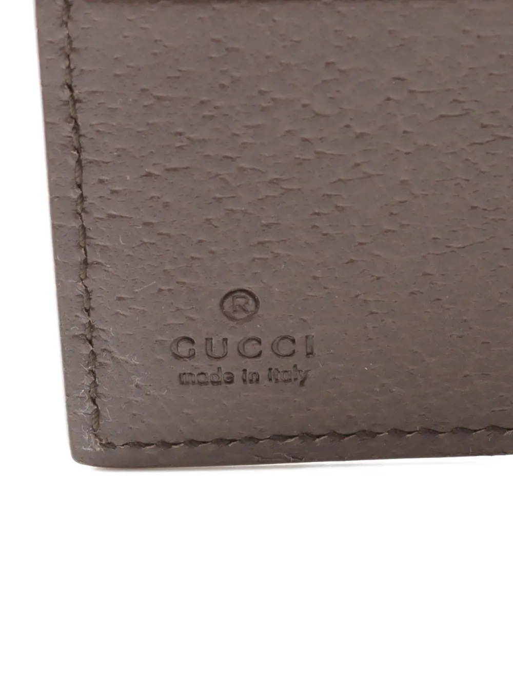 Pre-owned Gucci 2020s Gg Supreme Bi-fold Wallet In Neutral