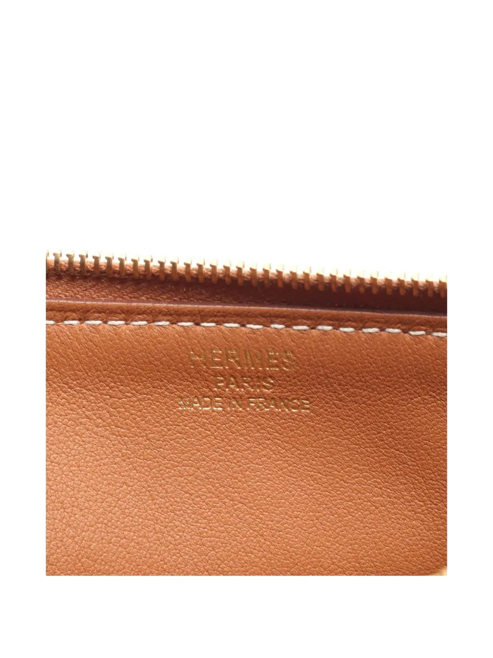 Pre-owned Hermes 2024 Zipengo Chaîne D'ancre Pm Pouch In Brown