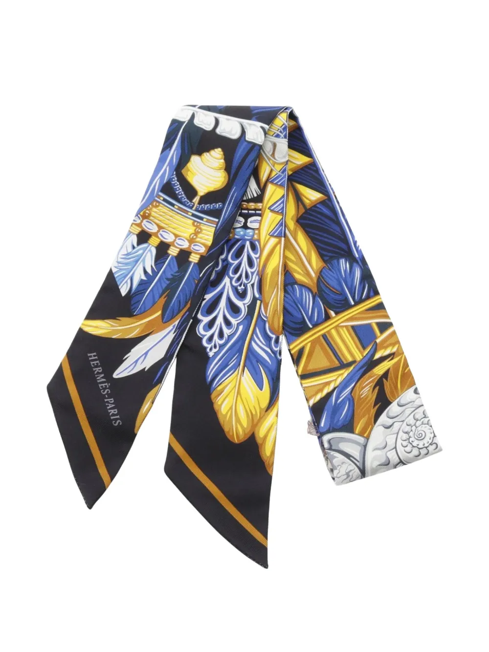 Hermès Pre-Owned 20s Dance Pacifique silk scarf | Blue | Image 1