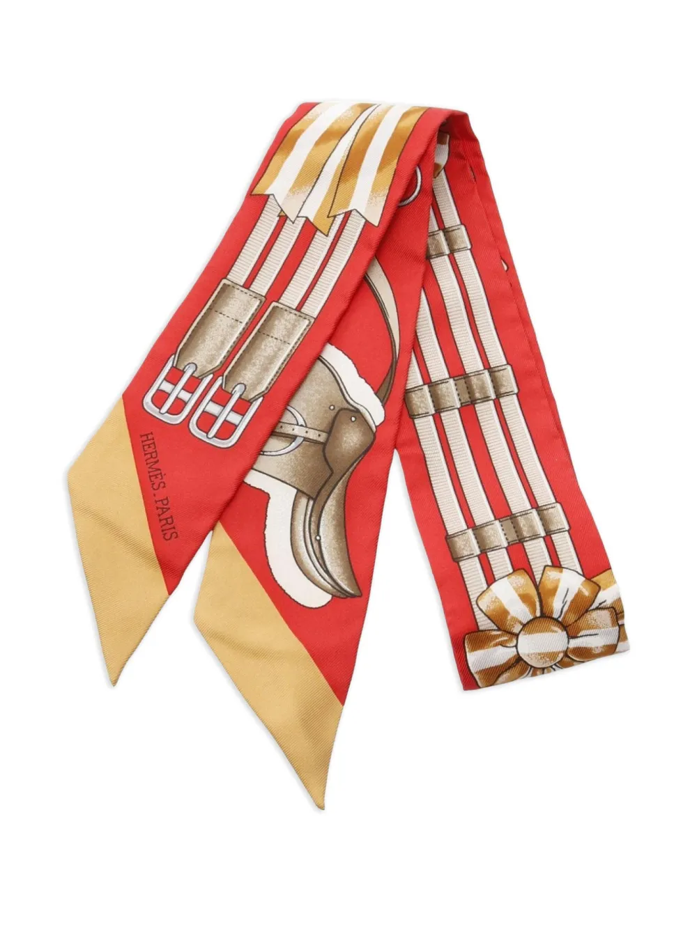 Hermès Pre-Owned 1920s silk scarf | Red | Image 1