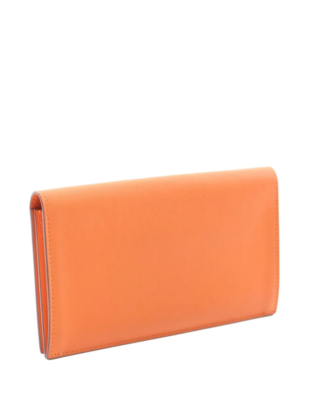 Pre-owned Hermes 2024 Citizen Twill Wallet In Brown