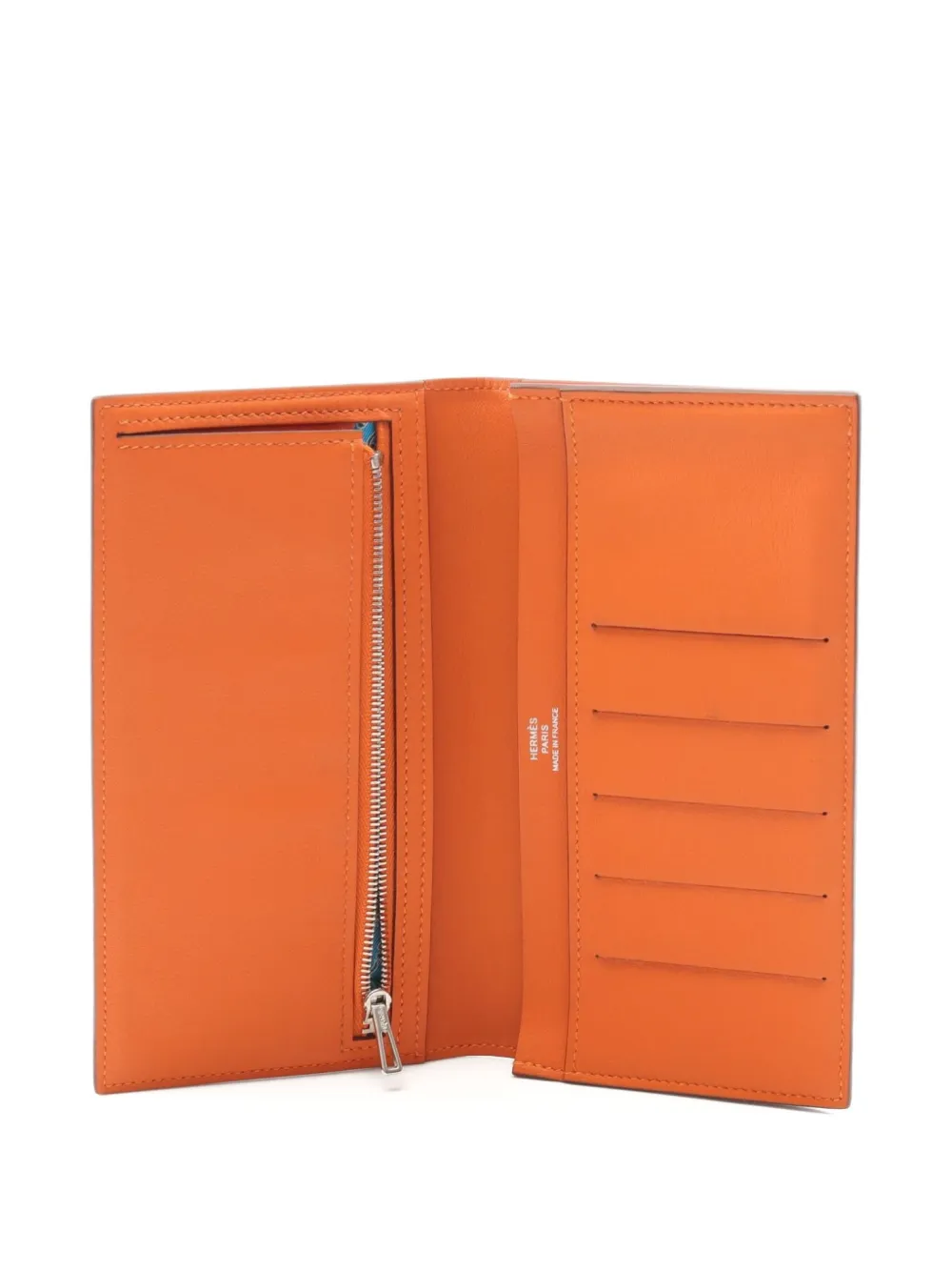 Pre-owned Hermes 2024 Citizen Twill Wallet In Brown
