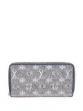 Louis Vuitton Pre-Owned 2021 monogram jacquard zip wallet - Blue