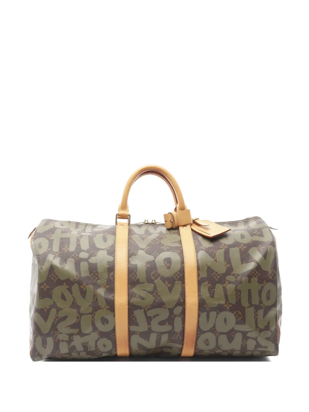 Louis Vuitton Pre-Owned 2001 Keepall 50 Boston Graffiti monogram bag | Brown | Image 1