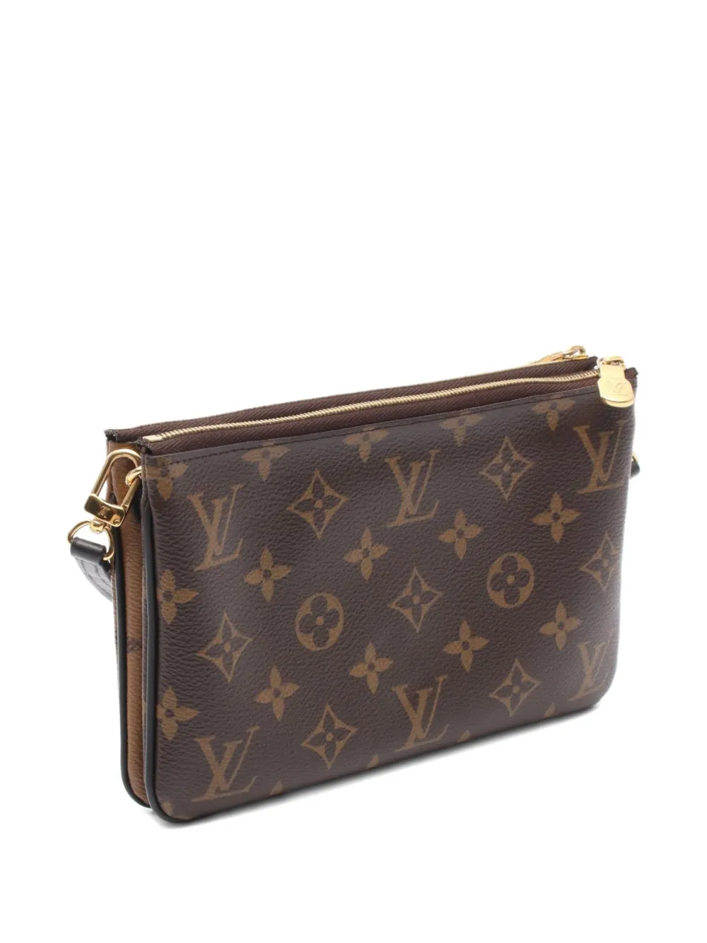 Pre-owned Louis Vuitton 2020 Monogram Giant Reverse Shoulder Bag In Brown
