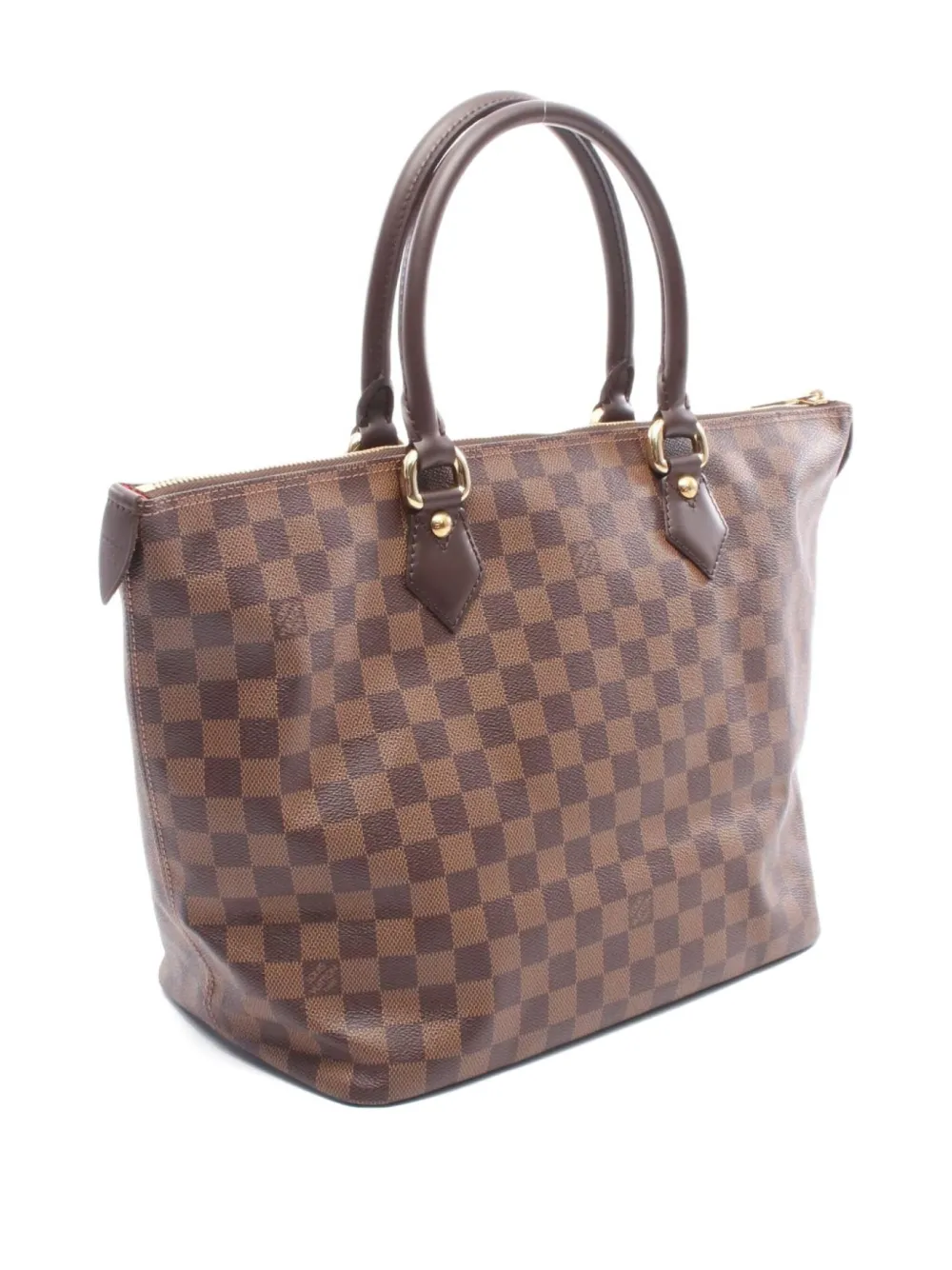 Pre-owned Louis Vuitton 2005 Saleya Mm Tote Bag In Brown