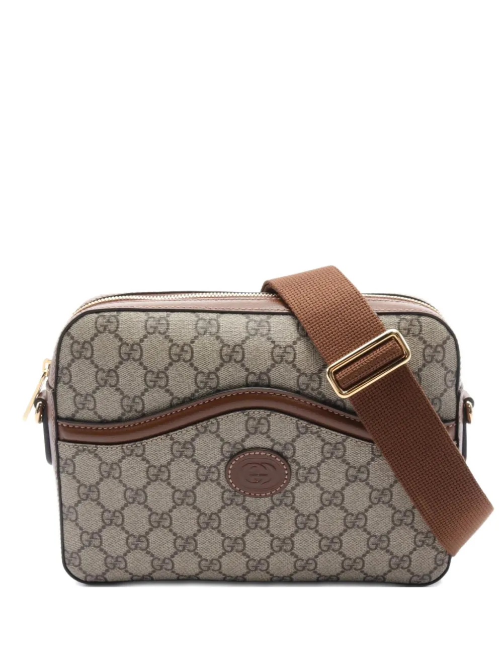 Gucci Pre-Owned 2020s Schultertasche aus GG Supreme | Nude | Image 1