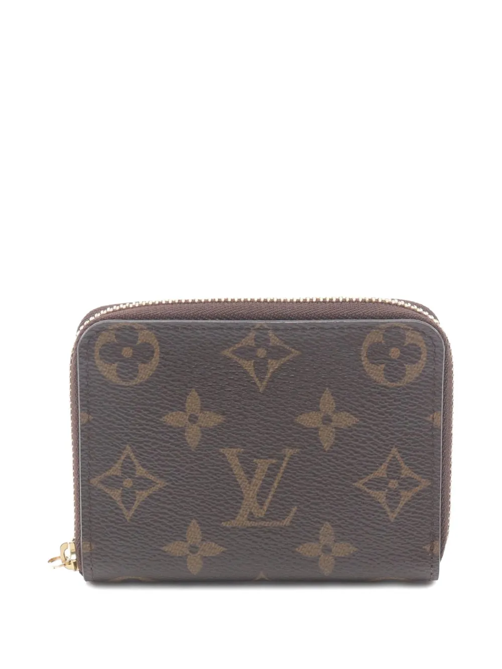 Pre-owned Louis Vuitton 2014 Zippy Wallet In Brown