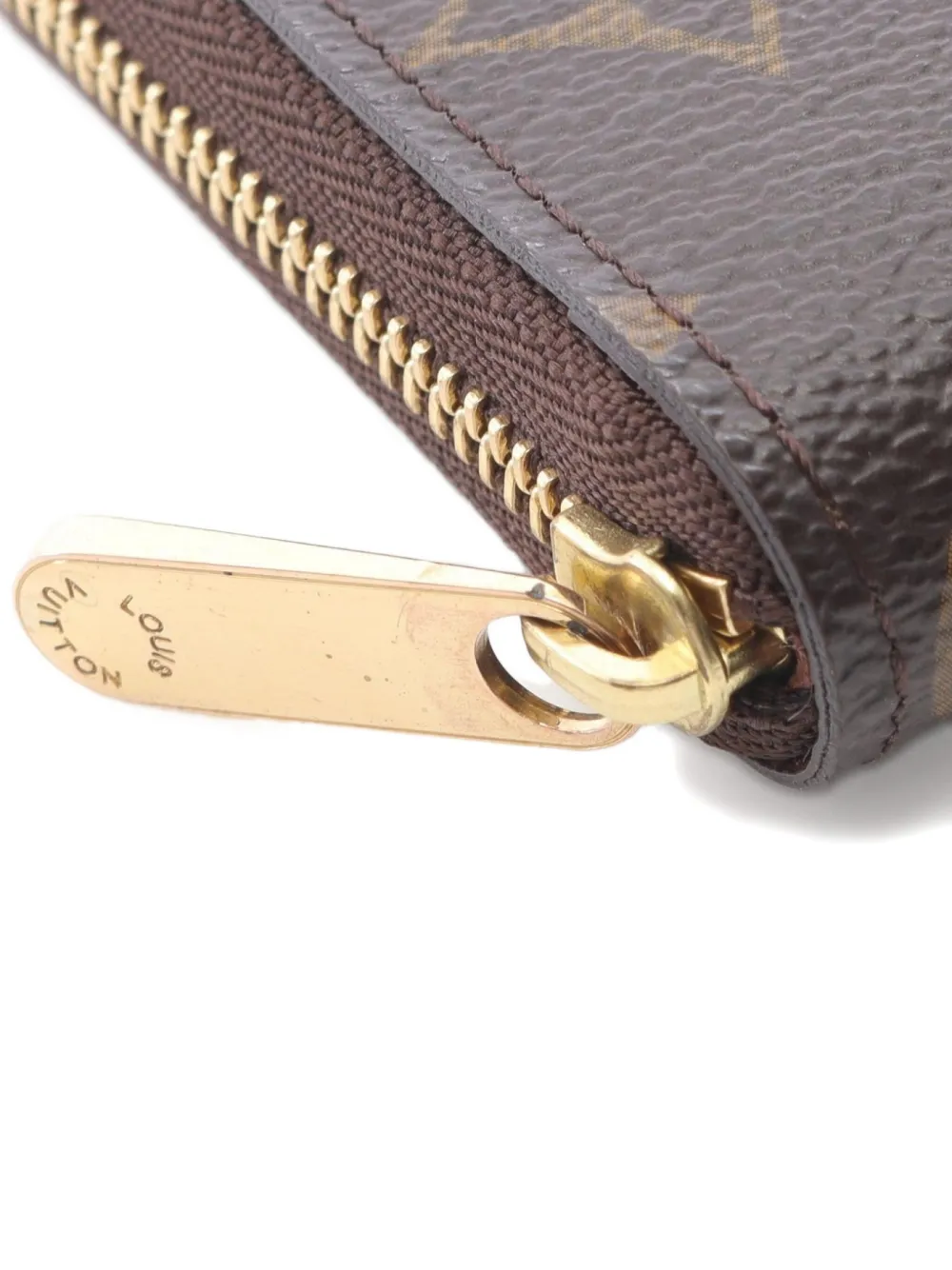 Pre-owned Louis Vuitton 2014 Zippy Wallet In Brown