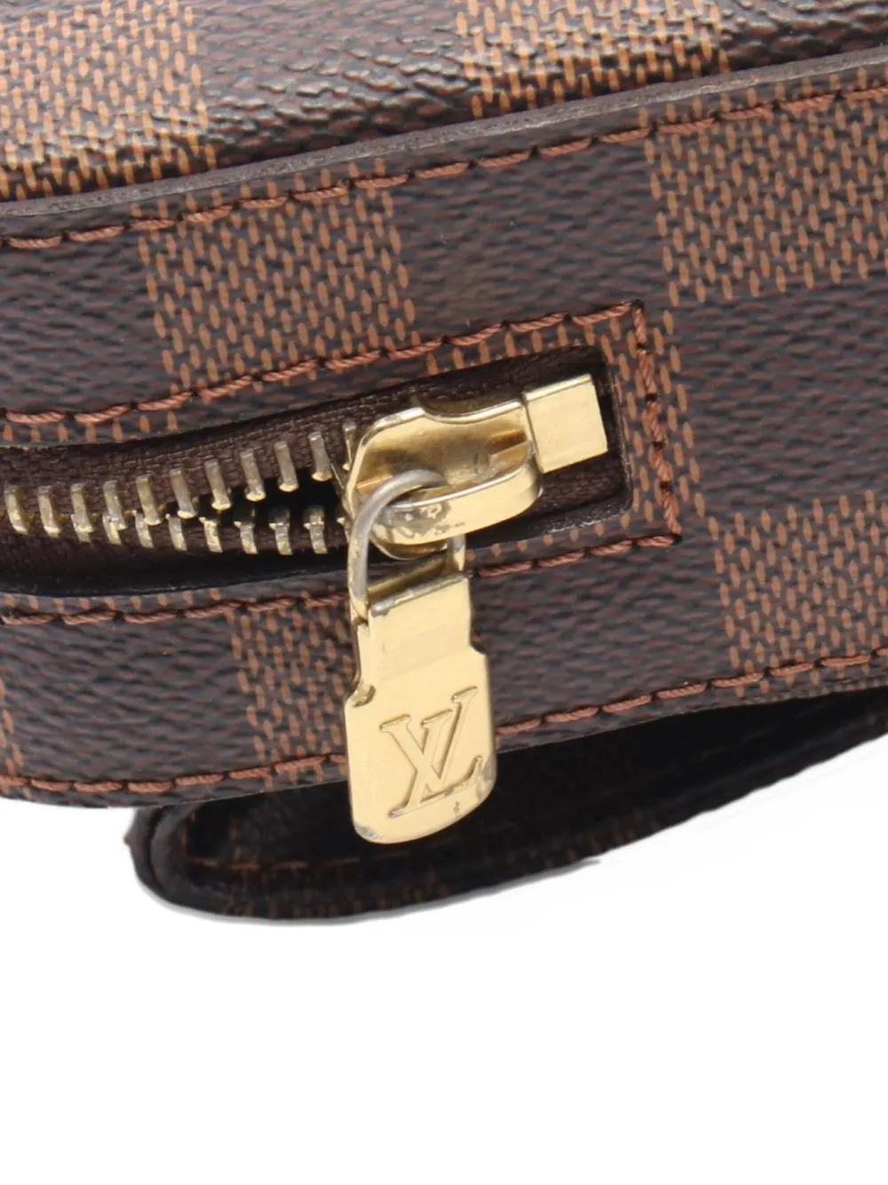 Pre-owned Louis Vuitton 2010 Damier Body Bag In Brown