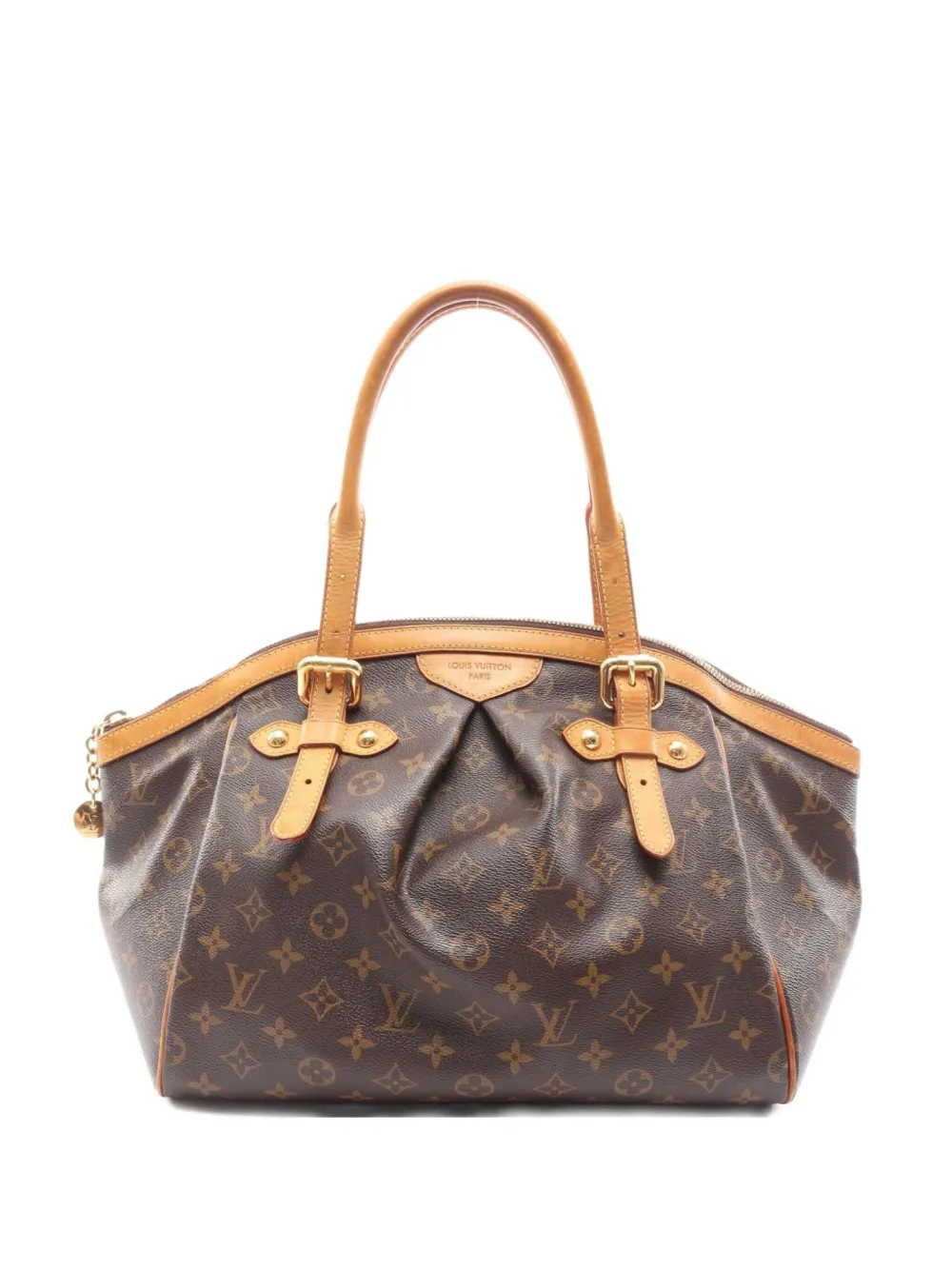 Pre-owned Louis Vuitton 2011 Monogram Tivoli Gm Handbag In Brown