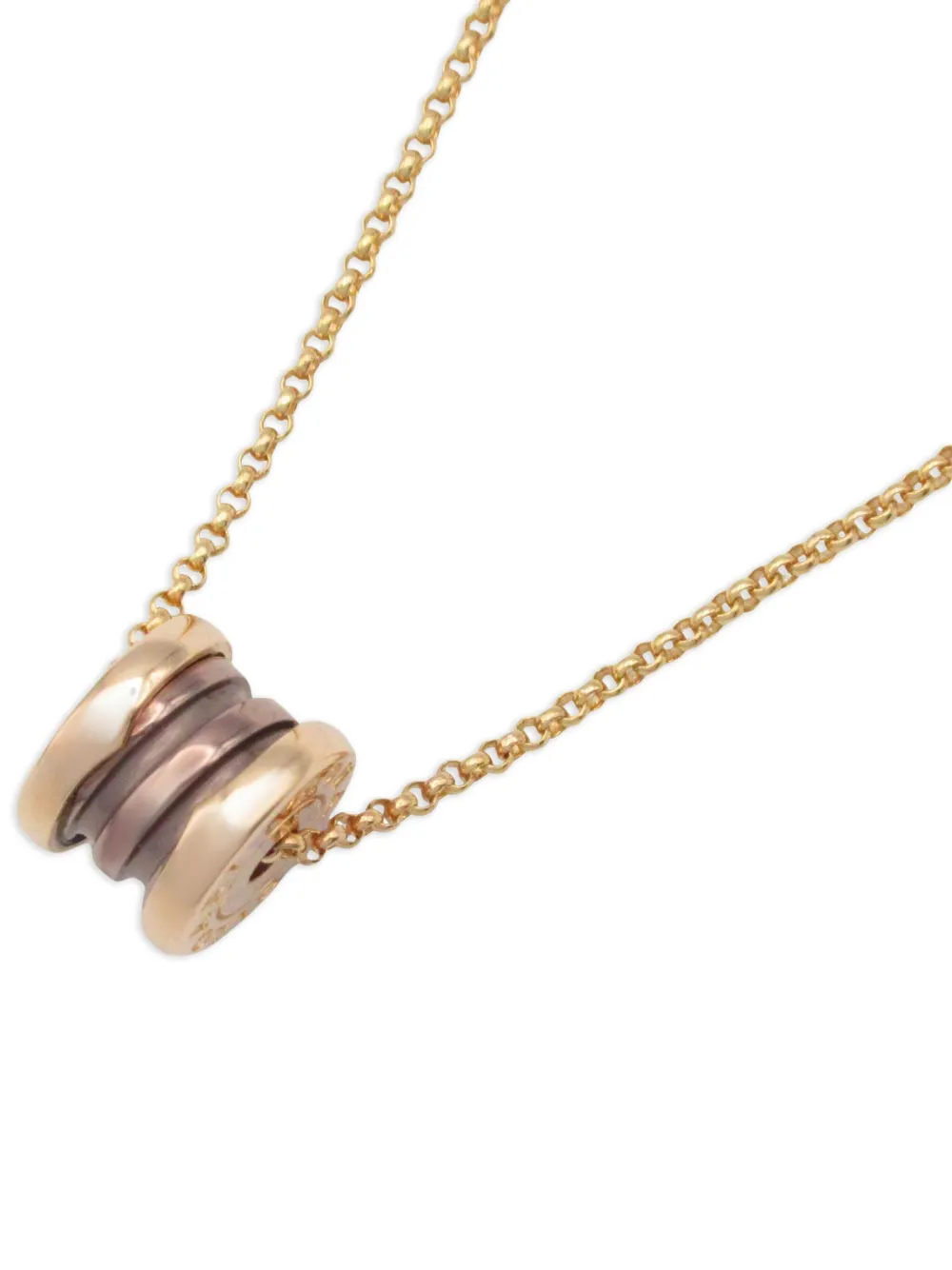 Bvlgari Pre-Owned 2010s 18K rose gold B-zero1 necklace | Women | Image 2
