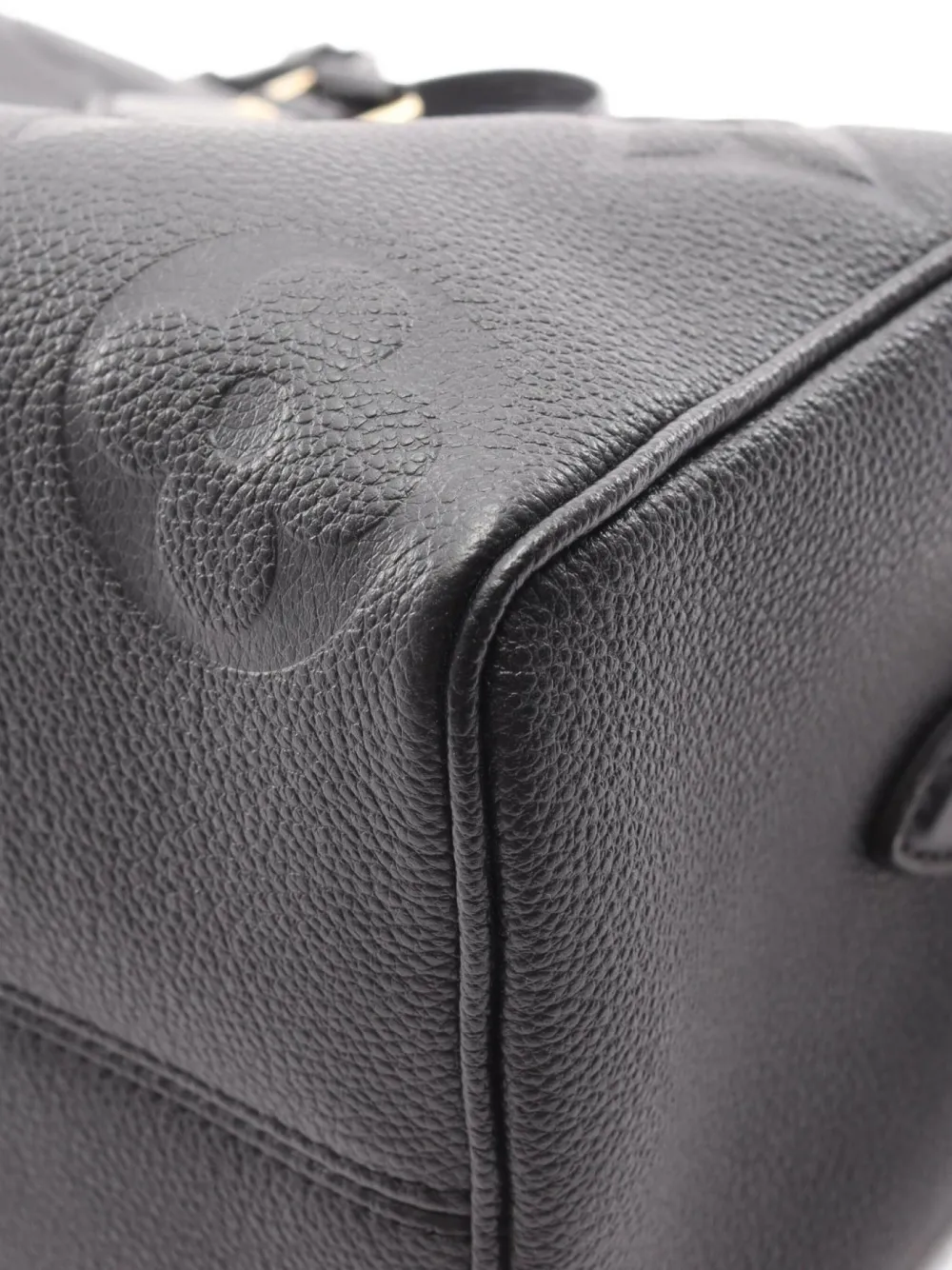Pre-owned Louis Vuitton 2021 Monogram Empreinte Speedy Handbag In Black
