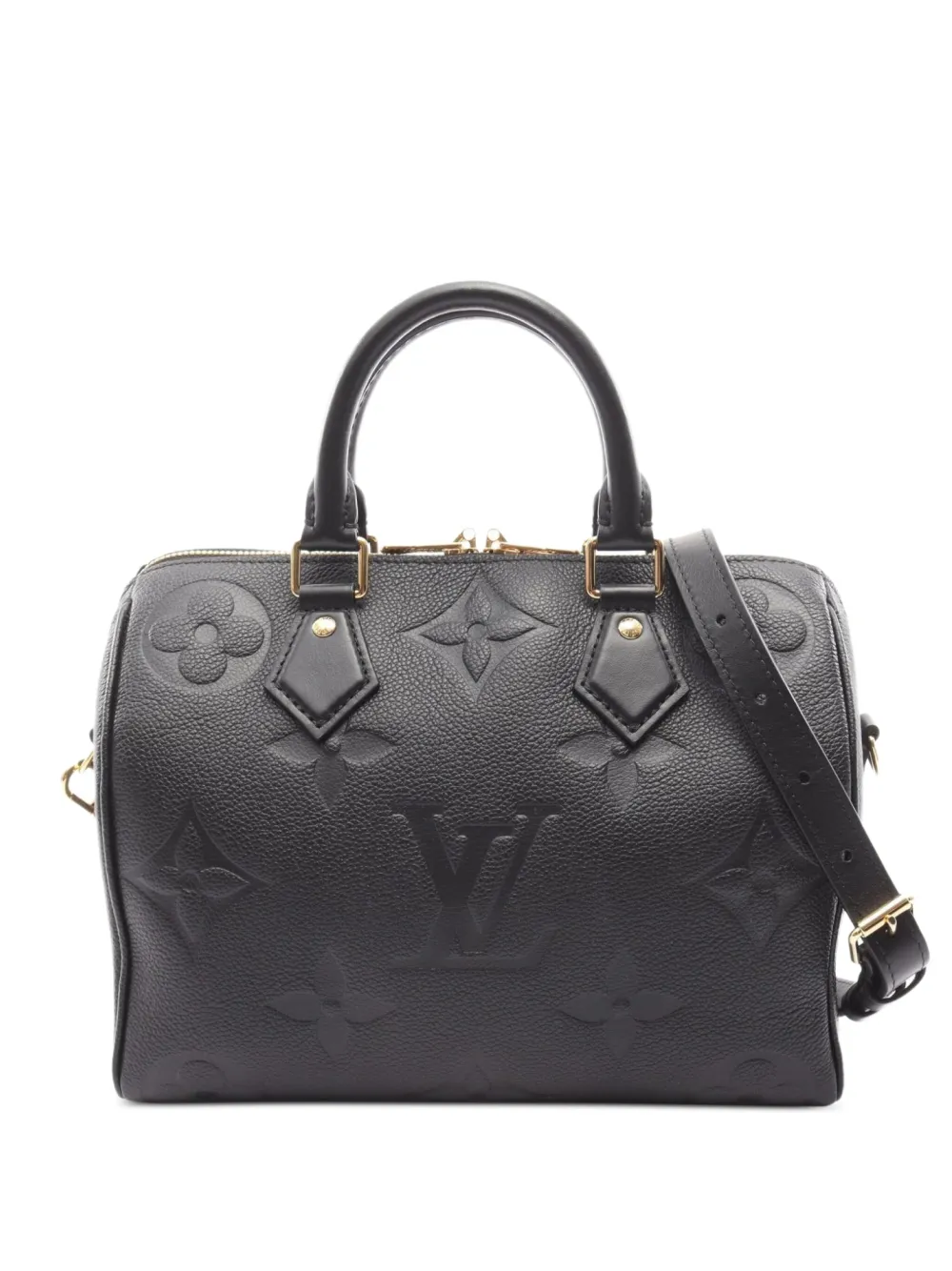 Louis Vuitton Pre-Owned 2021 モノグラム アンプラント スピーディ ハンドバッグ - ブラック Louis Vuitton Pre-Owned 2021 モノグラム アンプラント スピーディ ハンドバッグ - ブラック