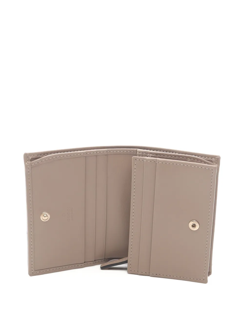 Pre-owned Gucci 2020s Gg Marmont Bi-fold Wallet In Gray
