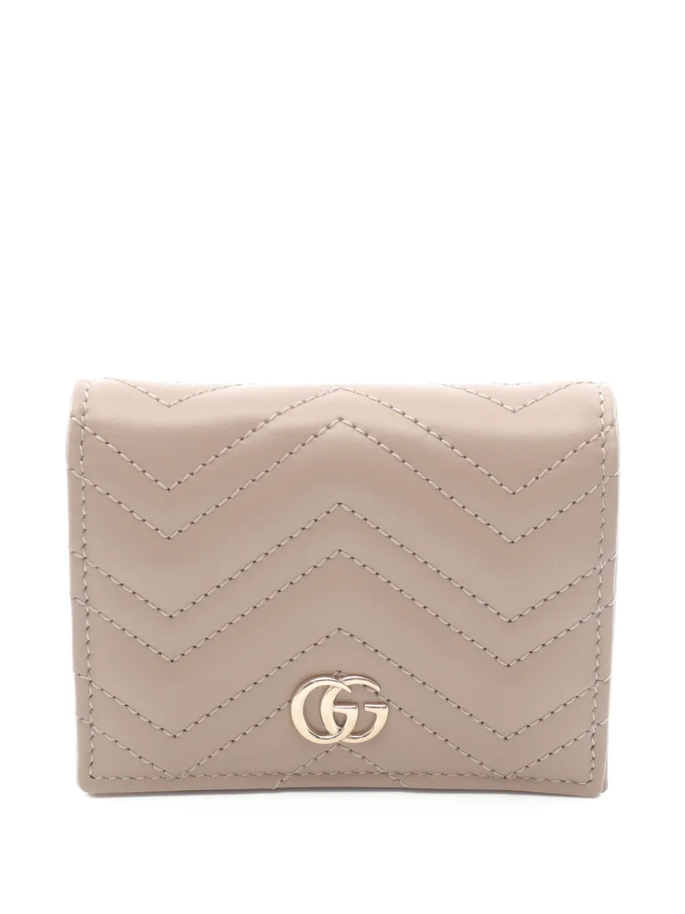 Gucci Pre-Owned 2020s GG Marmont bi-fold wallet | Grey | Image 1