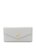 Miu Miu Pre-Owned 2010s Vitello Dino tri-fold wallet - Grey