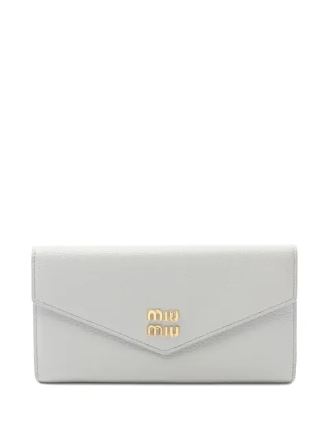 Miu Miu Pre-Owned 2010s Vitello Dino tri-fold wallet