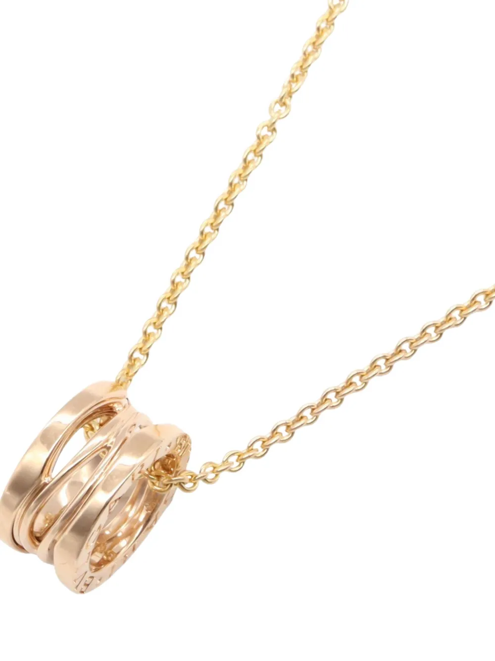 Bvlgari Pre-Owned 2010s 18K rose gold B-zero1 necklace | Women | Image 2