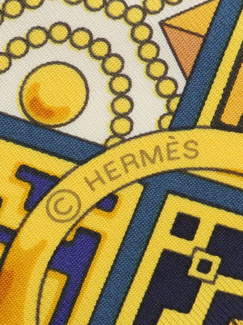 Pre-owned Hermes 2010s Silk Scarf In Multi