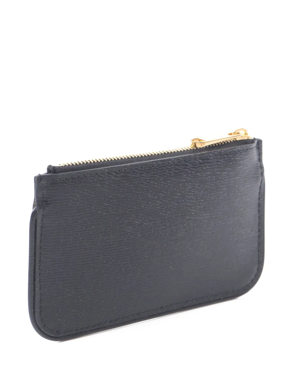 Pre-owned Gucci 2020s Script Coin Purse In Black