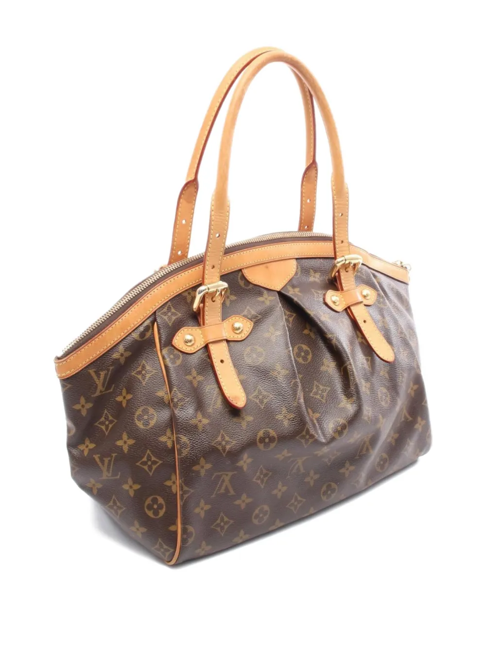 Pre-owned Louis Vuitton 2008 Tivoli Gm Tote Bag In Brown