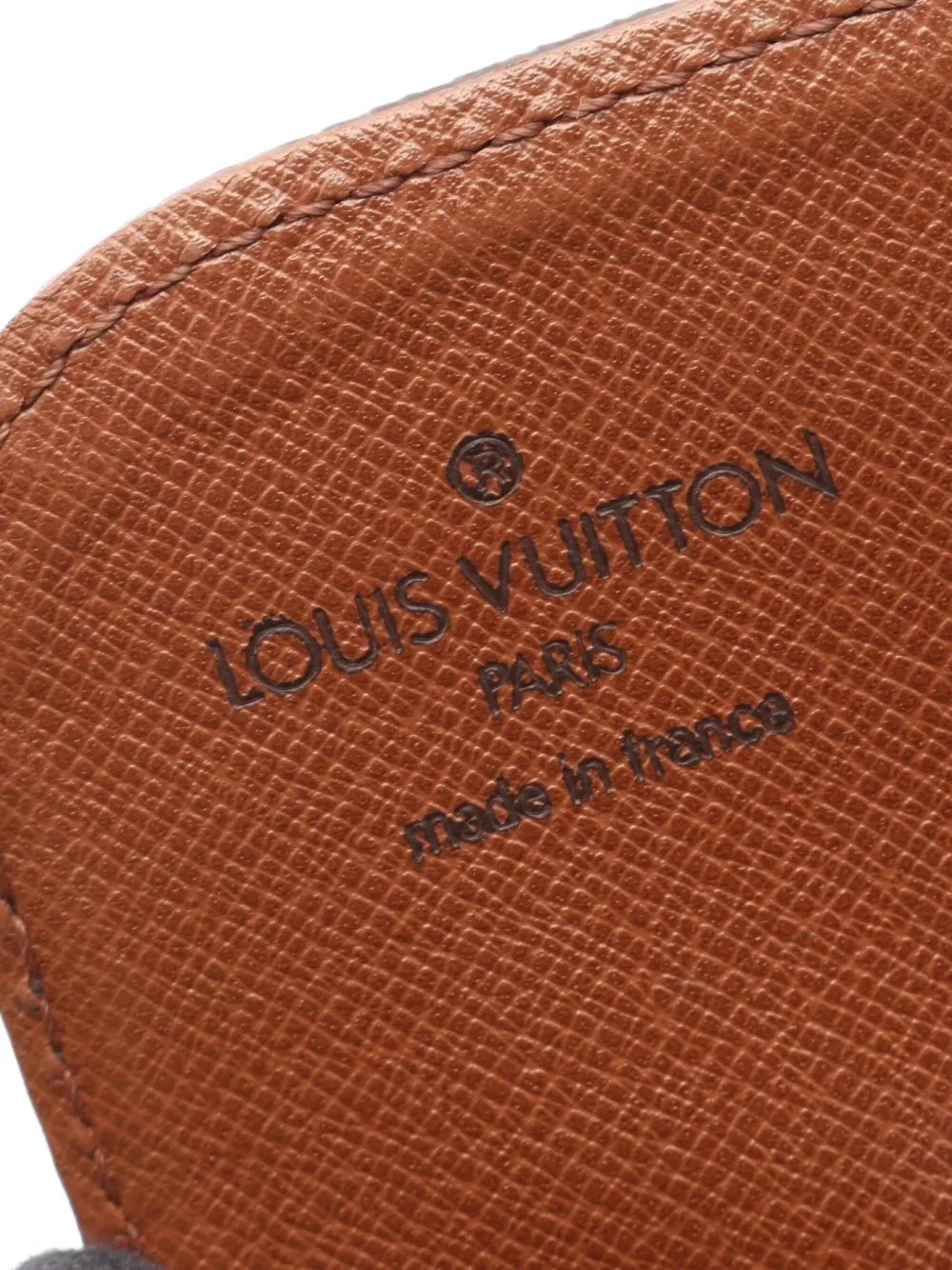 Pre-owned Louis Vuitton 1991 Cartesier Mm Shoulder Bag In Brown