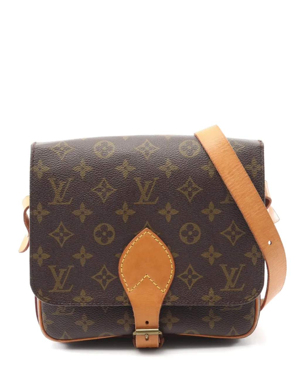 Louis Vuitton Pre-Owned 1991 カルトシエ MM ショルダーバッグ - ブラウン Louis Vuitton Pre-Owned 1991 カルトシエ MM ショルダーバッグ - ブラウン