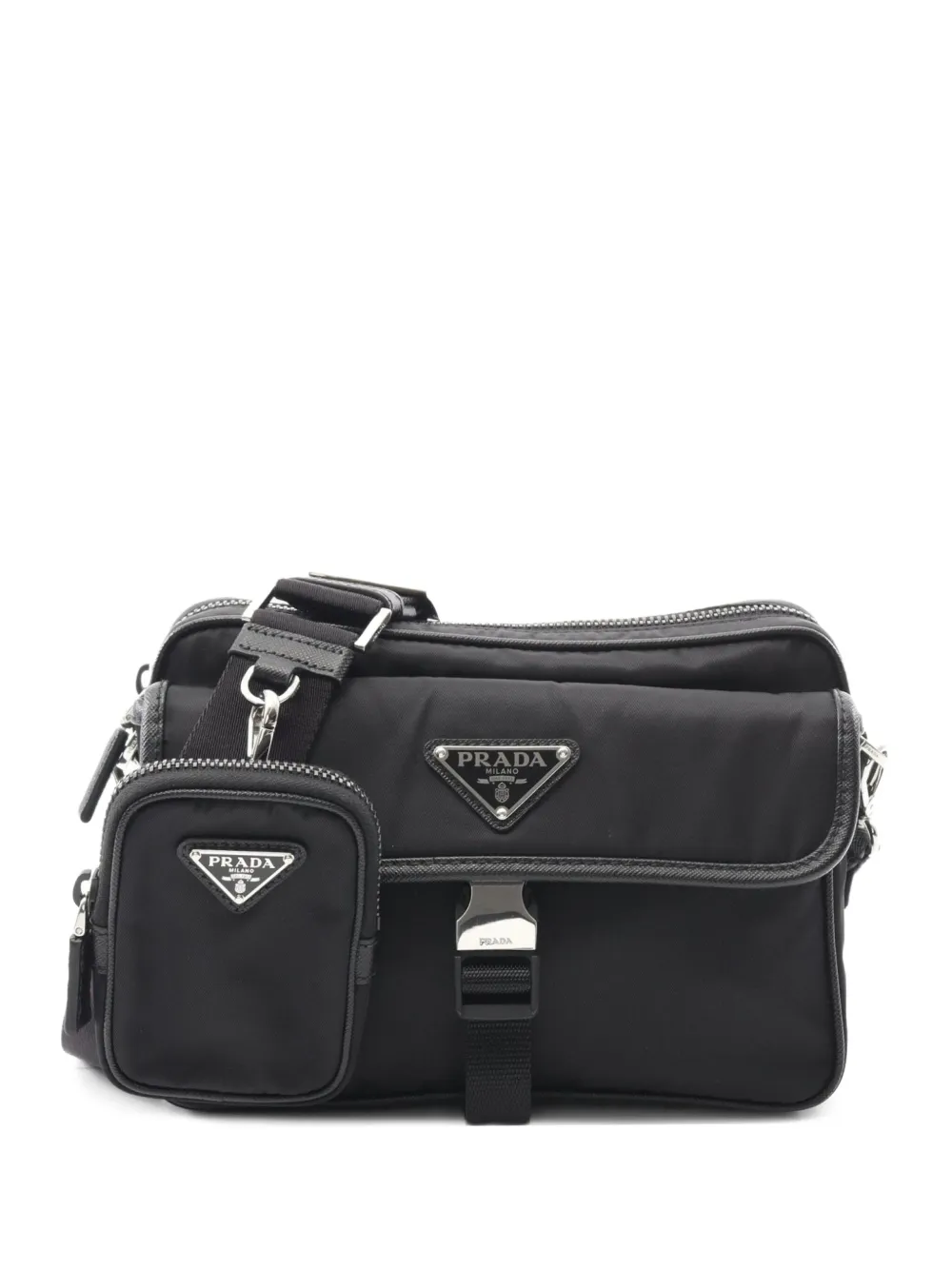 Prada Pre-Owned 2010s ナイロン ショルダーバッグ - ブラック Prada Pre-Owned 2010s ナイロン ショルダーバッグ - ブラック