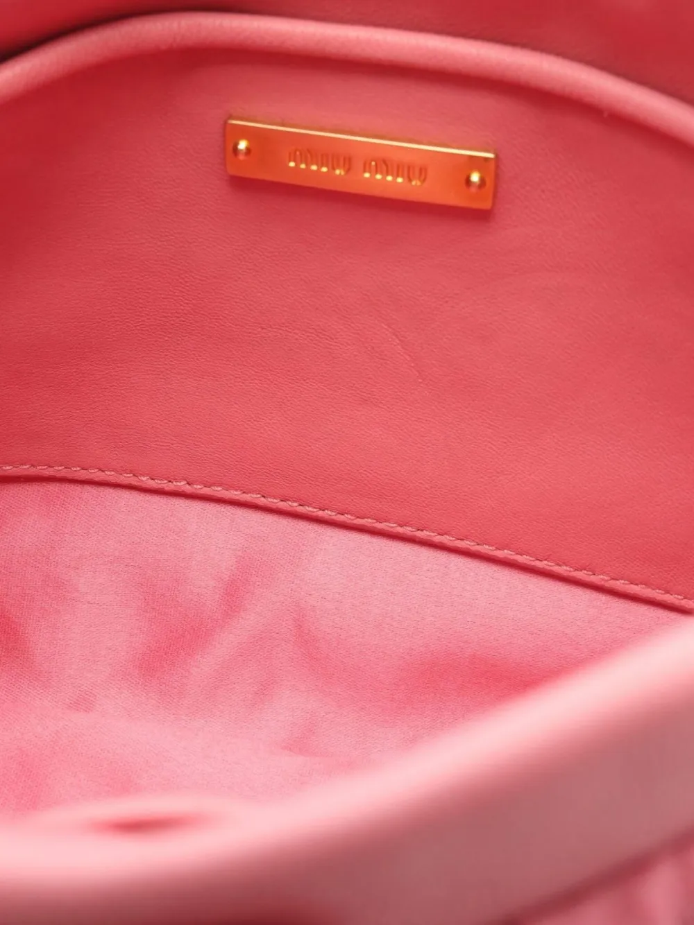 Pre-owned Miu Miu 2010s Matelassé Two-way Handbag In Pink
