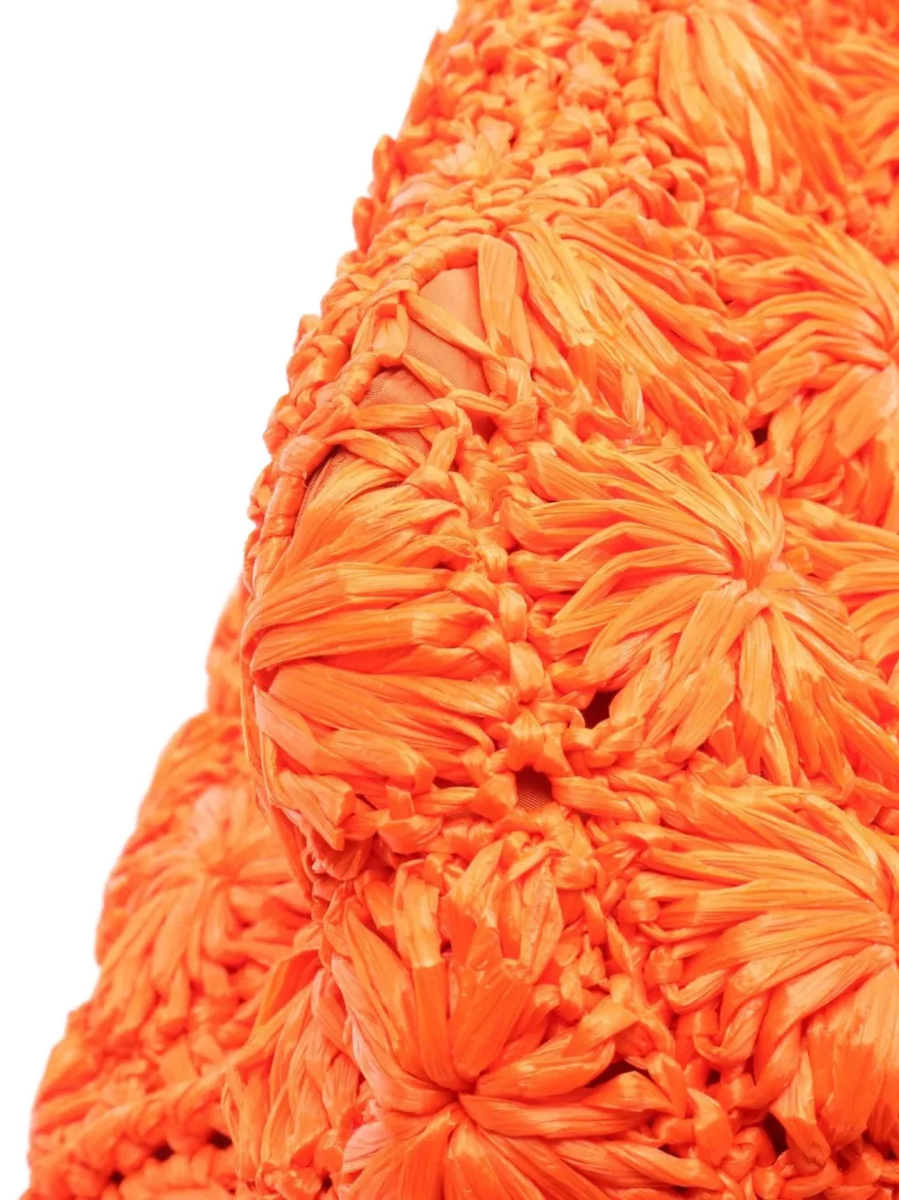 Pre-owned Prada 2010s Raffia Canapa Handbag In Orange