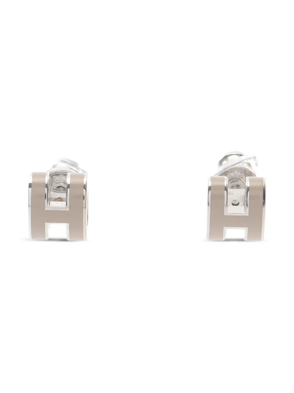 Hermès Pre-Owned 2010s Mini Pop H earrings | Silver | Image 1