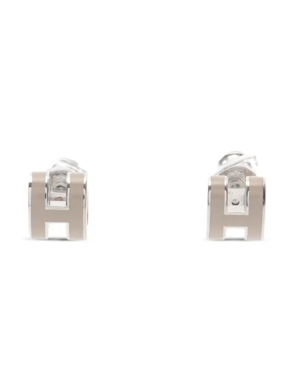 Hermès Pre-Owned 2010s Mini Pop H ピアス | シルバートーン