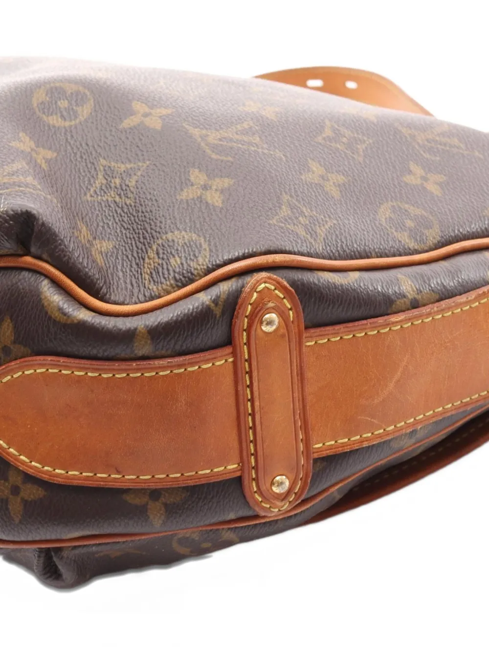 Pre-owned Louis Vuitton 2007s Monogram Tulum Shoulder Bag In Brown