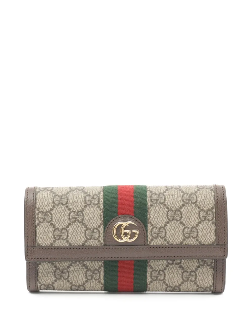 Gucci Pre-Owned 2020s Ophidia GG Supreme continental wallet | Brown | Image 1