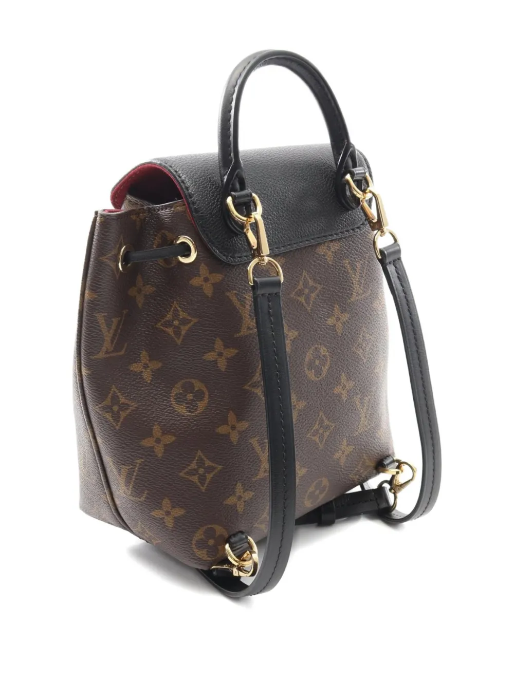 Pre-owned Louis Vuitton 2020 Montsouris Nm Bb Monogram Backpack In Brown
