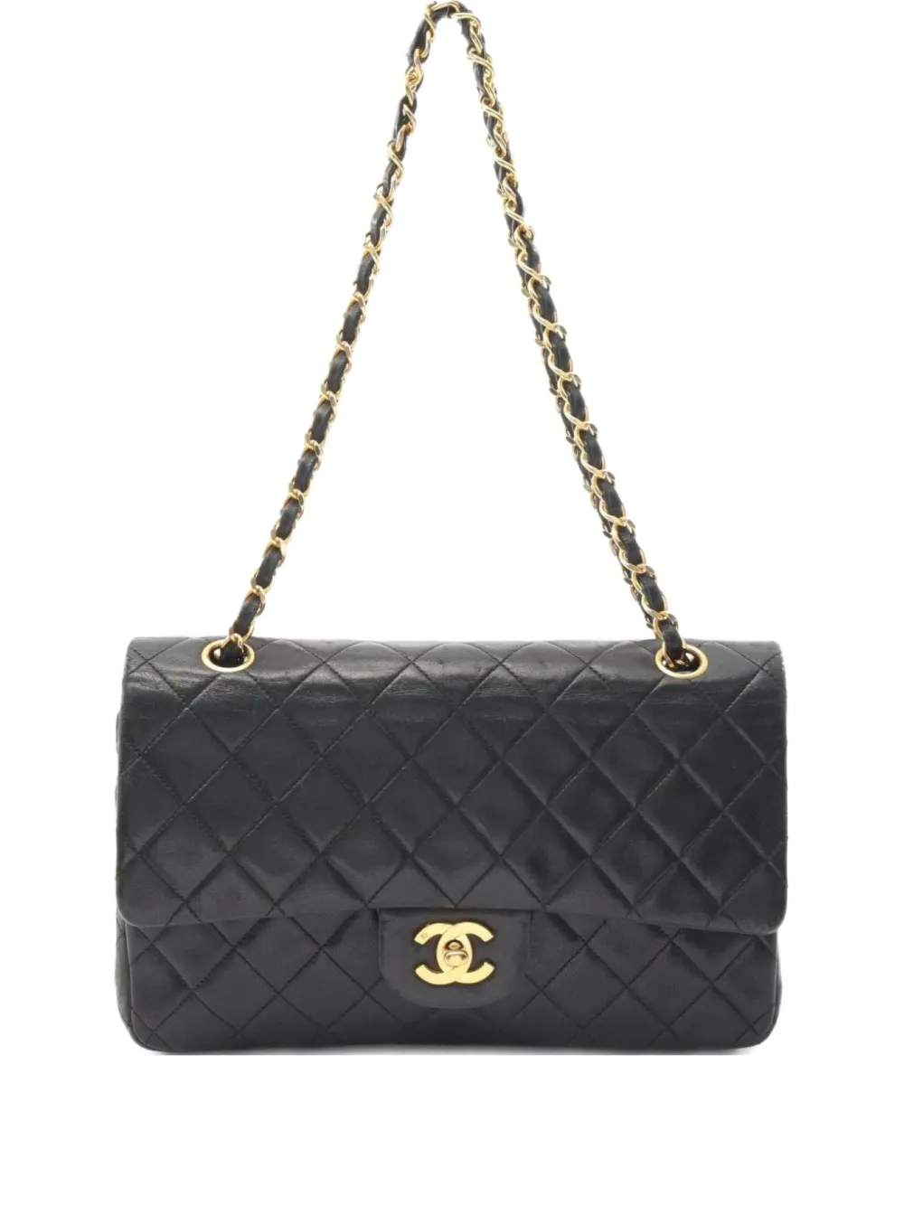 CHANEL Pre-Owned 1989-1991 matelassé chain shoulder bag | Black | Image 1