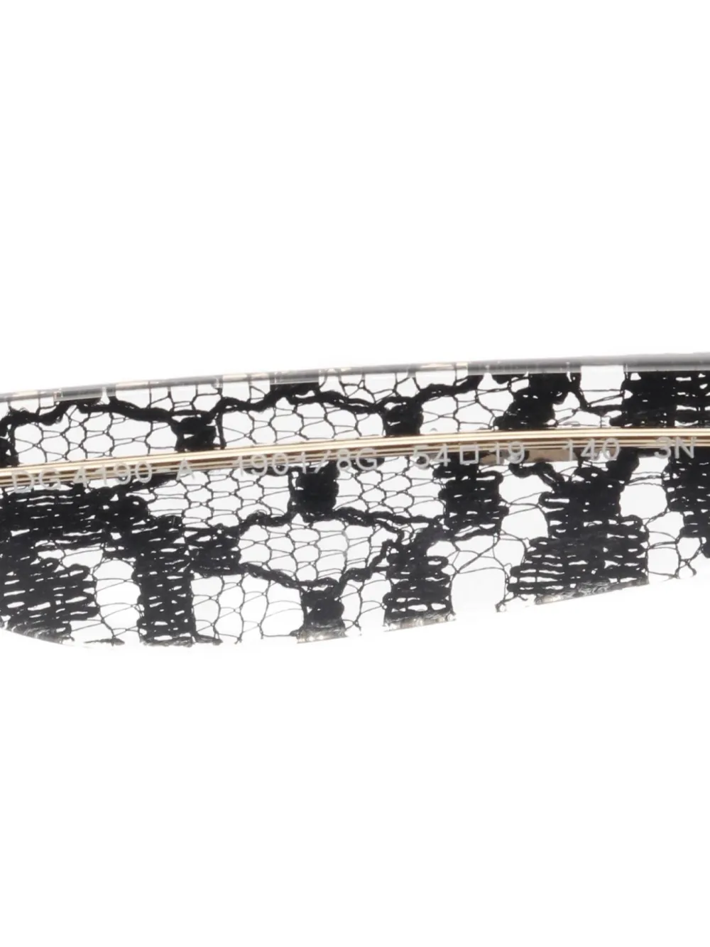 Pre-owned Dolce & Gabbana 2010s Lace-print Sunglasses In White