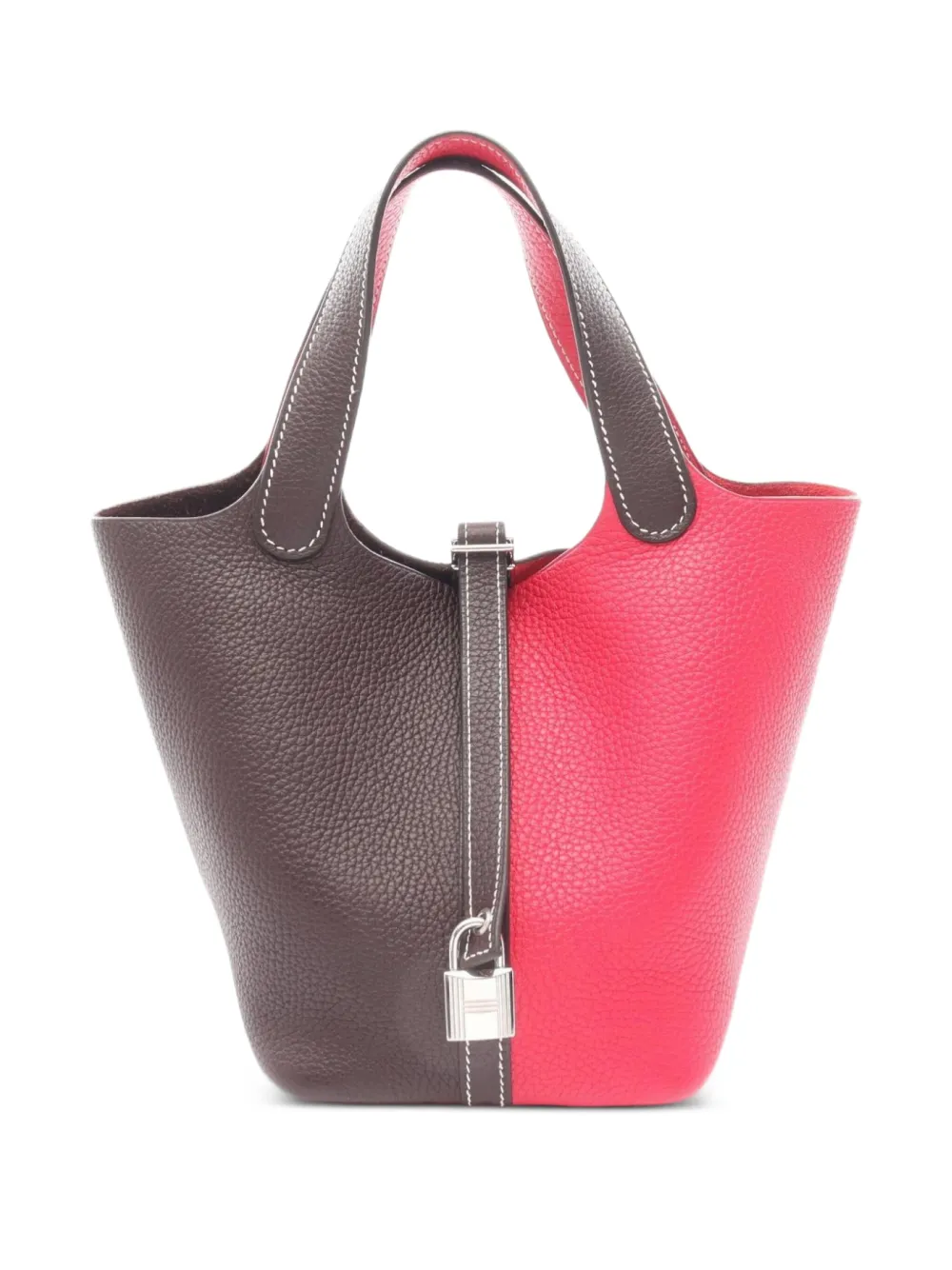 Hermès Pre-Owned 2021 ピコタン PM レザーハンドバッグ - ブラウン Hermès Pre-Owned 2021 ピコタン PM レザーハンドバッグ - ブラウン